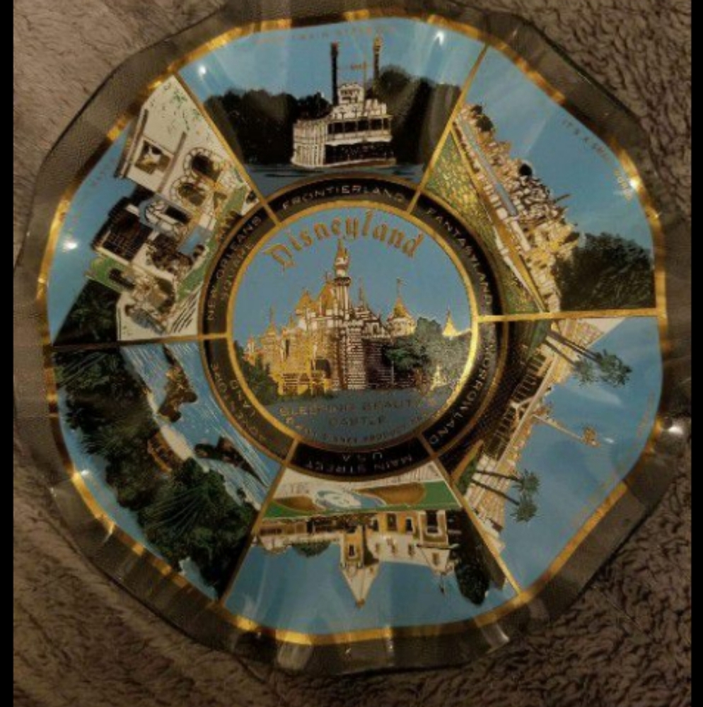 Vintage Disneyland glass dish